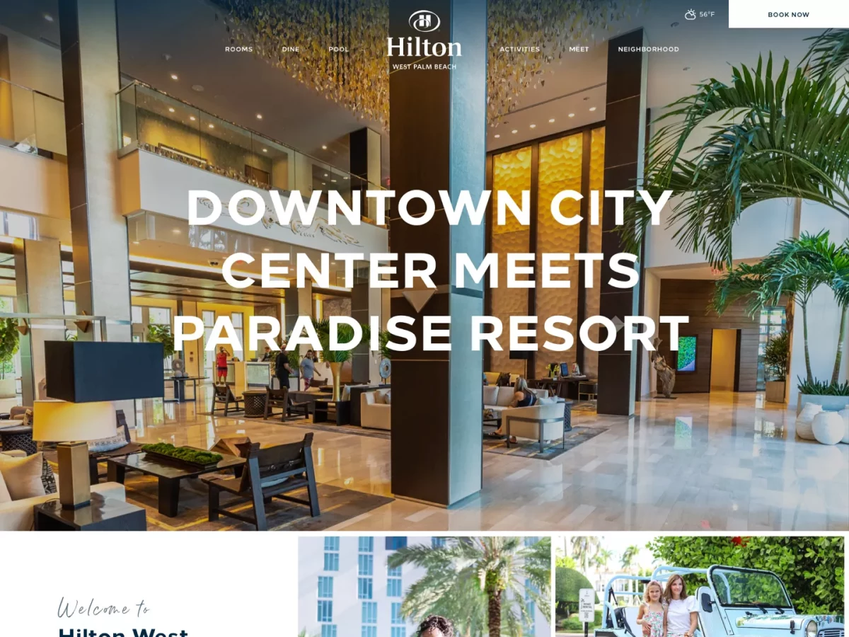 Hilton West Palm Beach website
